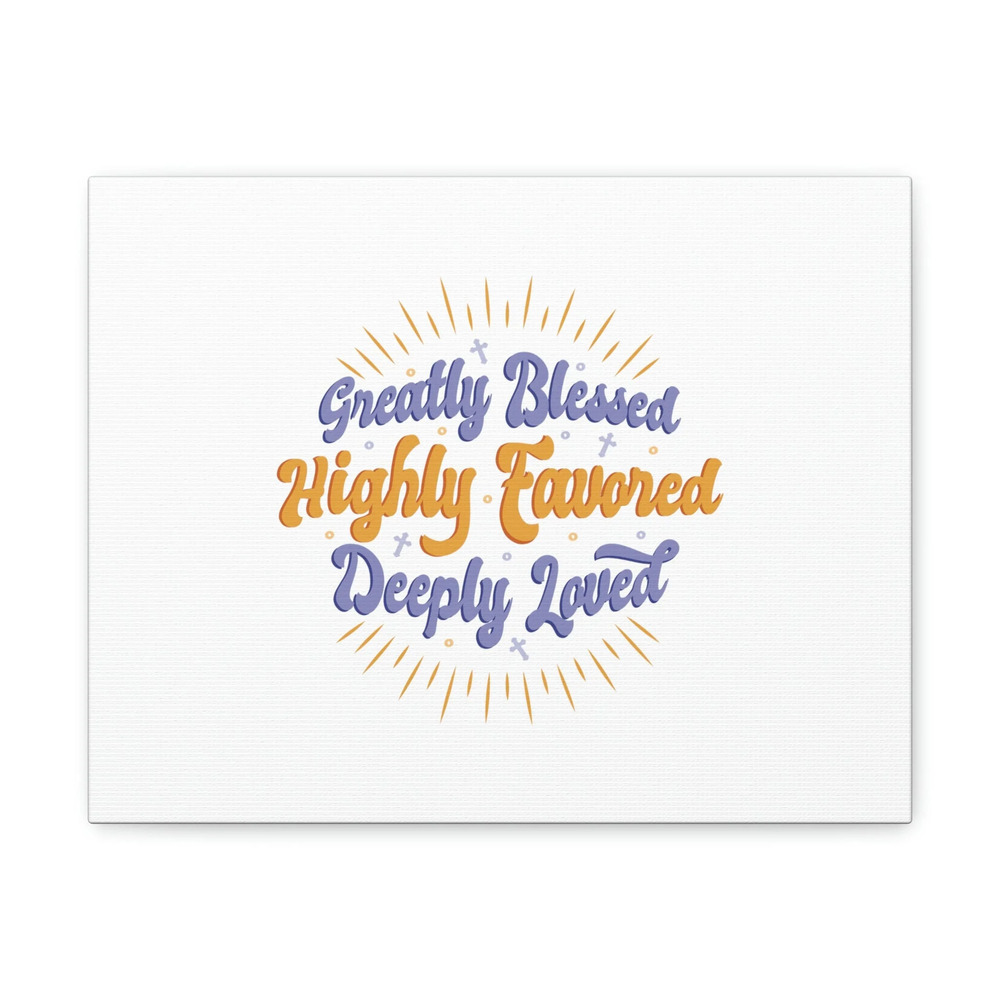 Scripture Walls Greatly Blessed Luke 1:28 Rays Christian Wall Art Bible Verse